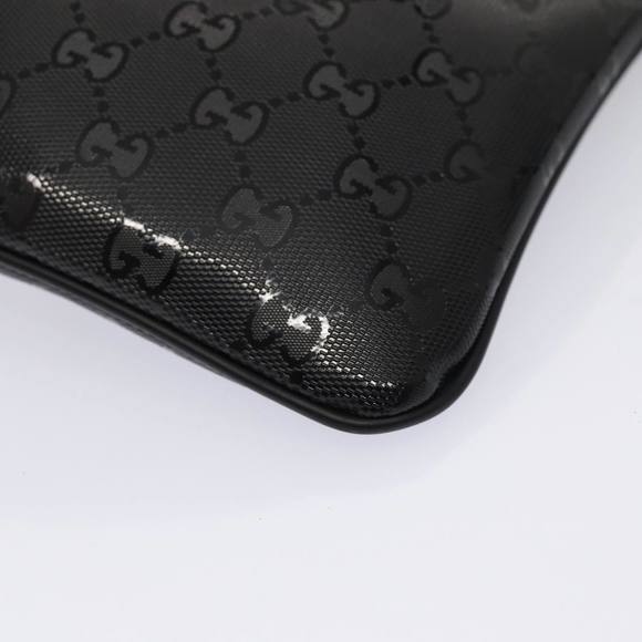 GUCCI GG implementation Shoulder Bag Silver Black 201538 Auth ki4758A - Picture 8 of 16